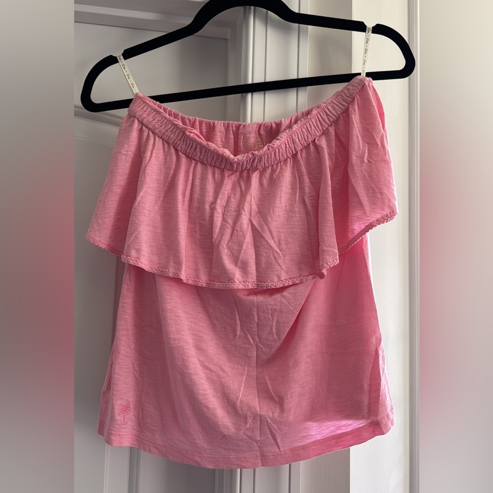 Lilly Pulitzer Pink Ruffled Camisole Tank Top